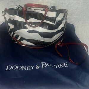 Vintage zebra print Dooney & Bourke purse